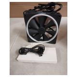 NZXT F140 RGB Fans - RF-R14DF-B1 - Advanced Lighting Customization - Whisper Quiet Cooling - Twin (Fan & Controller Included) - 140mm Fan - Black