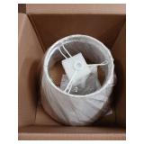 Small Lamp Shades Set of 2, 5.5" Top x 10" Bottom x 6.6" High, Small White Lamp Shades for Table Lamps, Fabric Lampshade Replacement for Bedside Lamp, Wall Sconces, Spider, Clip on Adapters Included