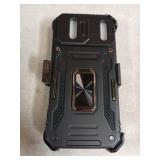 for iPhone-17-Pro-Max Case, with Belt Clip Holster & Slide Camera Cover & 360°Rotatable Ring Kickstand Military Grade Heavy Duty Protection Shockproof Case for iPhone 17 ProMax 2025 - Black