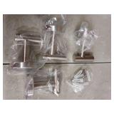 Livabber Bathroom Towel Hooks, 304 Stainless Steel Robe Shower Hooks Wall Mounted, Heavy Duty Towel Hangers for Bathroom Kitchen Bedroom (4 Pack, Brushed Nickel)