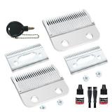 Professional Hair Clipper Replacement Blades for 5 Star Series Wahl Clippers Cordless Magic Hair Clipper (Includes 2 Blades/Screws + 2 Pieces of Oil + 2 Brushes + 1 Screwdriver)