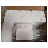 Ascher Bathroom Light Fixtures, 4-Light Vanity Light Over Mirror, Brushed Nickel Wall Sconces with Milky White Frosted Glass Shades, Wall Lamp for Living Room Bedroom, E26 Base(Bulbs Not Included)