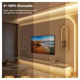 PAUTIX COB LED Strip Lights with RF Remote,32.8ft UL Listed Dotless LED Lights Warm White 2700K,Super Bright Dimmable 24V Adhesive LED Tape Light,Kitchen Cabinets Shelf Mirror Office Bedroom Lighting