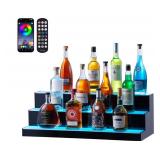 LED Lighted Liquor Bottle Display Shelf with Remote