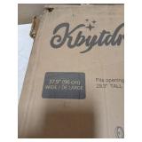 Kbytdream Black Metal Pressure Fit Safety Gate