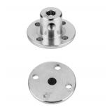 Flange Coupling Connector, Rigid Guide Model Coupler Accessory, Shaft Axis Fittings for DIY RC Model Motors 4 pcs 5 mm