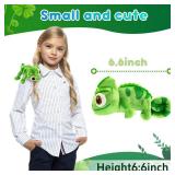Chameleon Plush Dolls Girls and Children Chameleon Shoulder Plush Lizard Cosplay Props Merch Gifts for Women Adults Green