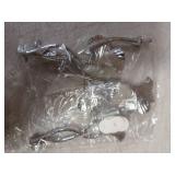 uxcell 3 Tiers Cake Tray Stand Handle Metal Cake Stands Holder Cupcake Dessert Plate Hardware Fitting Holder Rod Stand Handle for Wedding Party Festival Cake Plate, Silver (Flower)