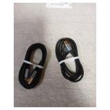 AGVEE 2 Pack 3.3ft Mini USB Cable, Braided Durable USB-A to Mini-B Charger Charging Cord for TI-84, Garmin GPS, Go-Pro Hero 4 3 2 HD, PS3 Controller, Canon Camera, Blue Yeti Microphone, Dark Gray