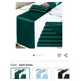 Dark Green Suede Leather Fabric