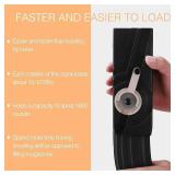 Ludex 1600 Large Capacity Airsoft Speed Loader for 6mm BBS, M4/M16 Hand Crank Airsoft Magazines Speed Loader Fast Quick BB Gun Loader-Black