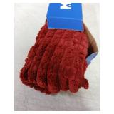 MIULEE Pack of 2 Burgundy Corduroy Decorative Lumbar Pillow Covers 20x12 Inch Soft Boho Striped Throw Pillow Covers Modern Farmhouse Home Decor for Sofa Living Room Couch Bed