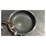 HexClad Hybrid Nonstick 8-Inch Frying Pan with Tempered Glass Lid, Stay-Cool Handle, Dishwasher-Friendly, Oven-Safe Up to 900°F, Induction Ready, Compatible with All Cooktops - Retail $145