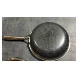 HexClad Hybrid Nonstick 8-Inch Frying Pan with Tempered Glass Lid, Stay-Cool Handle, Dishwasher-Friendly, Oven-Safe Up to 900°F, Induction Ready, Compatible with All Cooktops - Retail $145