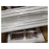 NeatiEase 4 Pcs Garage Door Windows, Replacement Vinyl Windows Inserts Kit with UV Resistant Resin Glass for Exterior Garage Doors (Cross Design), Retail $125