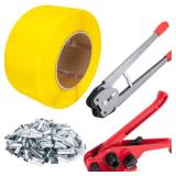 Banding Strapping Kit, Pallet Strapping Kit, Poly Strapping Kit, Plastic Strapping Kit Include Pallet Packaging Strapping Tool, Sealer Tools 3200