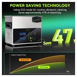 MNTNCO 3L Ultrasonic Cleaner, One-Touch Cleaning,Heating, Deep Mode, ECO Energy-Saving Ultrasonic Cleaning Machine Excellent for Labs,Carburetor,Jewelry,Dentures,Automotive & Industrial Parts, Retail 