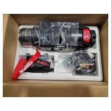 X-BULL 5000lbs Electric Winch - 12V DC Power Waterproof Synthetic Rope Winch with Hawse Fairlead, Wireless & Wired Remote with Mounting Plate for ATV/UTV,Boat Trailer Winch, Retail $170