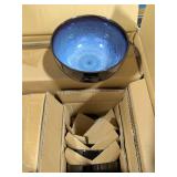 LERATIO Ceramic Dinnerware Sets for 4,16-Piece Reactive Glaze Plates and Bowls Set with Mugs,Highly Chip and Crack Resistant | Dishwasher,Microwave & Oven Safe Dishes set-Blue Retail $95