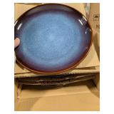 LERATIO Ceramic Dinnerware Sets for 4,16-Piece Reactive Glaze Plates and Bowls Set with Mugs,Highly Chip and Crack Resistant | Dishwasher,Microwave & Oven Safe Dishes set-Blue Retail $95