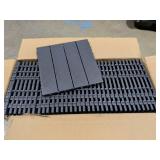 Neoaider 36PCS Plastic Interlocking Decking Tiles 12" x 12", 36 sq. ft Waterproof Outdoor Flooring All-Weather, Patio Floor Decking Tile for Garden Porch Poolside Balcony Backyard, Dark Grey, Retail $