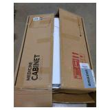 Keonjinn 24 x 32 Inch Black Recessed Medicine Cabinets, Bathroom Mirrored Medicine Cabinet, Black Stainless Steel Framed, Adjustable Shelves, in Wall or Surface Mount, Sturdy & Heavy, Farmhouse, Appea