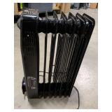 VEVOR Electric Oil Filled Radiator, 1500W Radiant Space Heater with LED Screen, Over-Heat Protections,24h Timer, Portable Handle Casters, Thermostat,Remote Control for Indoor Use,Black, Works Great, M