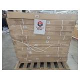 Set of 12 New Flash Furniture Forest Hills Collection Red Cherry Wood Grain Finish Coffee Table with Glass Legs