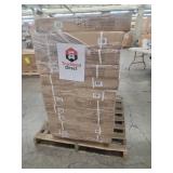 Set of 12 New Flash Furniture Forest Hills Collection Red Cherry Wood Grain Finish Coffee Table with Glass Legs