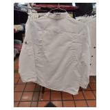 APPEARS NEW - Chef Designs Professional White Kitchen Coat (Medium)