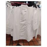 APPEARS NEW - Pinnacle HD Professional Chef Coat ( Size 2XL/3 Coats Included)