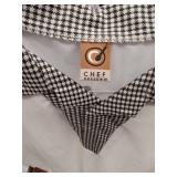 APPEARS NEW - Chef Designs Houndstooth Pattern Chef Coat (Large)