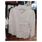 APPEARS NEW - Chef Design Professional White Kitchen Coat (Small)