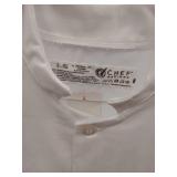 APPEARS NEW - Chef Design Professional White Kitchen Coat (Small)