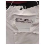 APPEARS NEW - Chef Designs Professional White Chef Coat (Small)