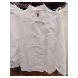 APPEARS NEW - Chef Designs White Professional Kitchen Coat (Small)