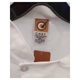 APPEARS NEW - Chef Designs Professional White Double-Breasted Chef Coat (Size XL)