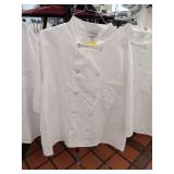 APPEARS NEW - ChefTrends by Pinnacle White Chef Coat (2XL/2 Pack)