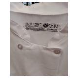 APPEARS NEW - Chef Designs Professional White Chef Coat 3XL-SS