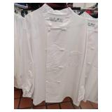 APPEARS NEW - Chef Works Professional White Chef Coat (3XL-RG) 2 Pack