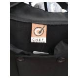 APPEARS NEW - Chef Designs Professional Black Chef Coat (Size 5XL)