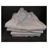 APPEARS NEW - Black and White Checked Chef Pants (Size 2XL/4 Pack)