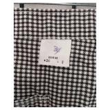 APPEARS NEW - Black and White Houndstooth Chef Pants (Size Large/3 Pack)