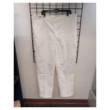 APPEARS NEW - PST Professional Chef White Cotton Blend Pants Style 407 ( Size 42/32)