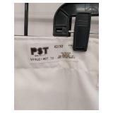 APPEARS NEW - PST Professional Chef White Cotton Blend Pants Style 407 ( Size 42/32)