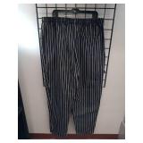 APPEARS NEW - Kitchen Basix by Pinnacle Pinstripped Chef Pants (Size 3XL)
