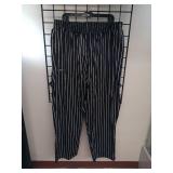 APPEARS NEW - Chefwear Professional Striped Chef Pants (XX-Large / 2 Pack)