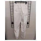 APPEARS NEW - PST Professional Chef Pants White Style 407 (Size 32/34) 4 Pack