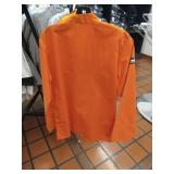 APPEARS NEW - Chefwear Orange Professional Chef Coat size Medium