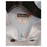 APPEARS NEW - Chefwear Professional Chef Coat - Light Blue. Size Medium